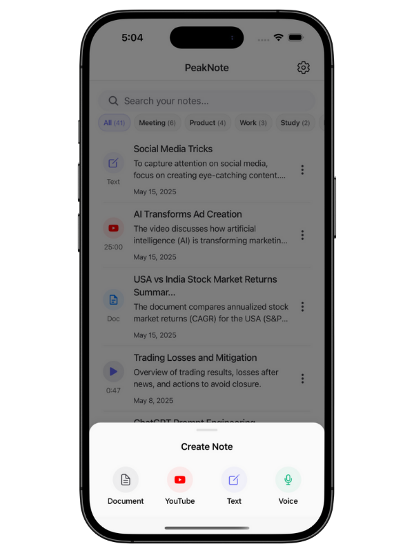Multi-Source AI Note Taker