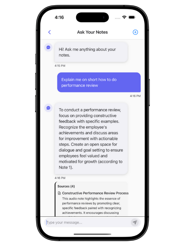 Chat with AI Note Taker